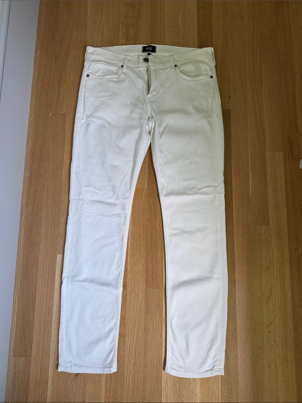 PAIGE Men’s White Lennox Jeans